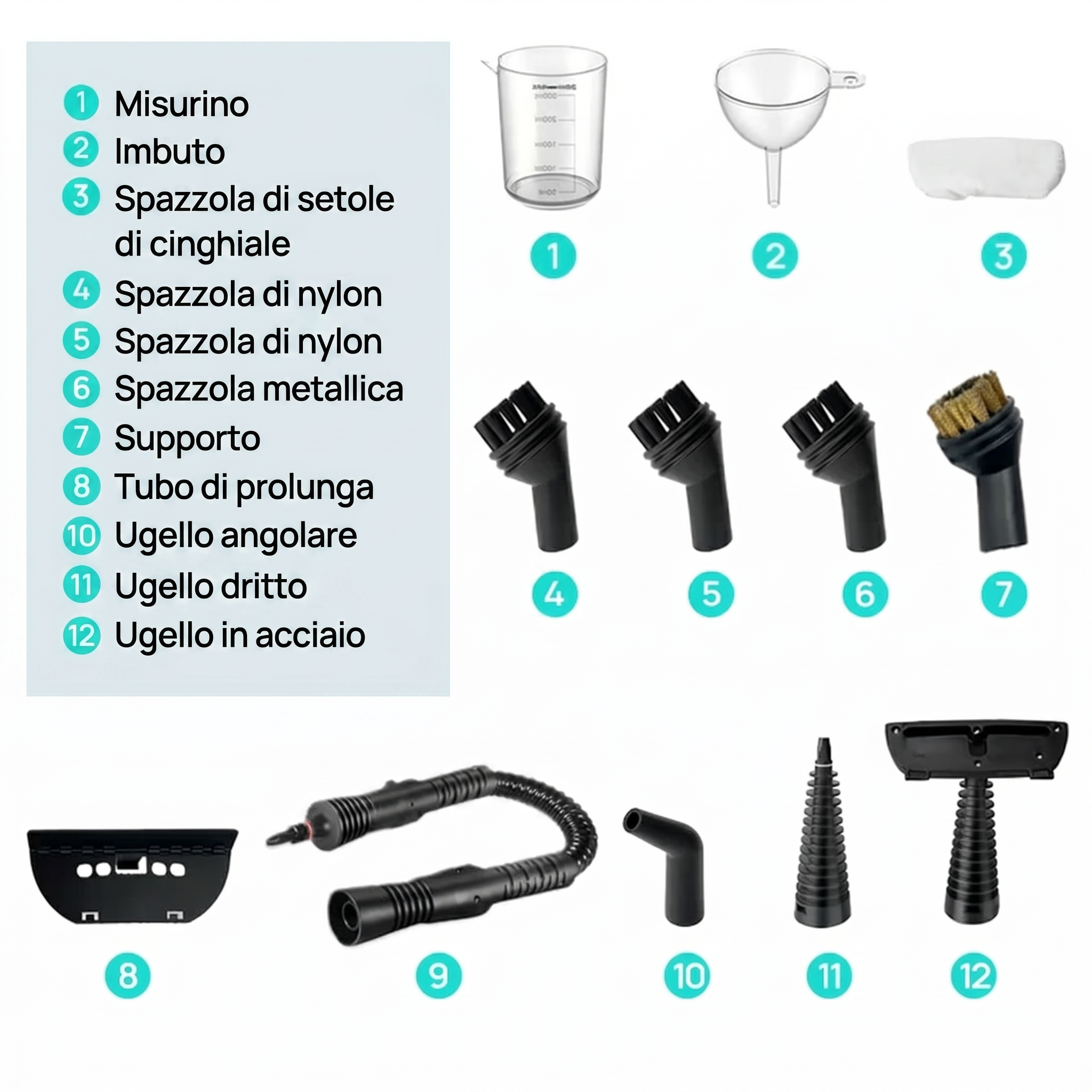 Macchina di Pulizia a Vapore Pressurizzata Tutto in Uno
